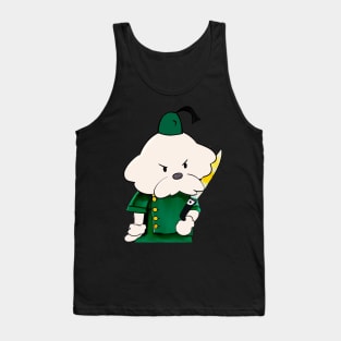 Dog with Knife Tank Top